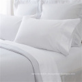 Cotton White Elastic Spannbettlaken Twin Full Queen King Size Spannbettlaken für Hotel Home Hospital